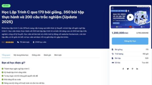 Khoá Học Lập Trình C 28Tech