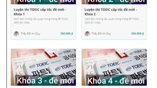 Combo 4 Khoá Học TOEIC Mới Nhất - Update 2025 | TOEICMOINGAY.COM