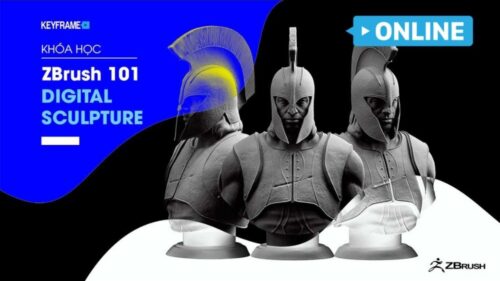 Khóa Học ZBrush Online 101 Digital Sculpture Keyframe