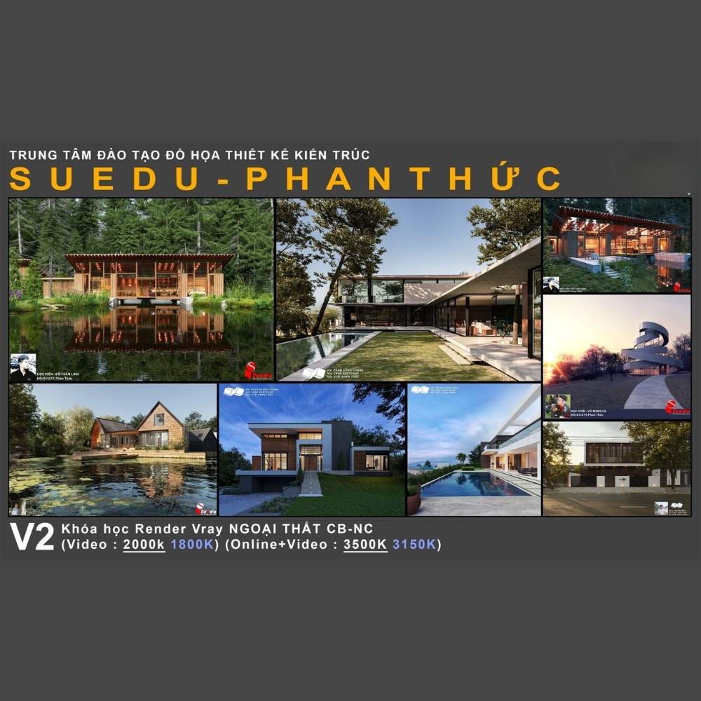 Chọn Bộ Vray SketchUp Ngoại Thất Từ Cơ Bản Đến Nâng Cao Cùng Phan Thức Chọn Bộ Vray SketchUp Ngoại Thất Từ Cơ Bản Đến Nâng Cao Cùng Phan Thức