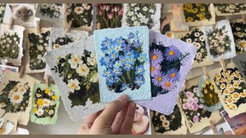 Vẽ Hoa Trang Trí Bằng Màu Gouache & Làm Giấy Thủ Công Cùng DigitalArt Academy
