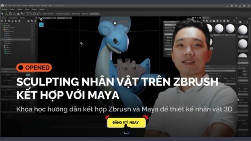 Khóa Học Sculpting Nhân Vật Trên Zbrush Kết Hợp Với Maya | Digiart Academy